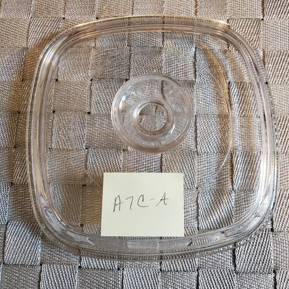 Pyrex A7C Square Glass Replacement Lid for Corning Corelle Casseroles Lid Only - Picture 2 of 3